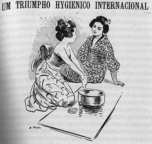 Revista Careta, julho de 1911: mitos em uma propaganda de sabonete. Imagem: Reprodução.