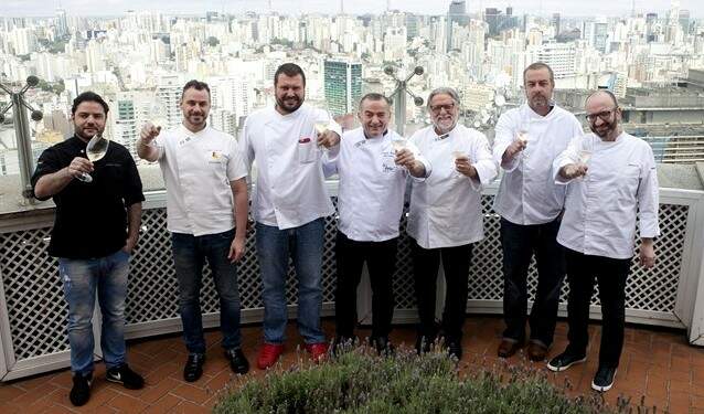 Chefs convidados para o aniversário de 50 anos do Terraço Itália. Foto: Johnny Mazzilli. 