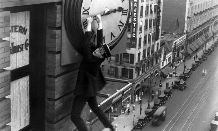 “O homem-mosca” (1923), estrelado por Harold Lloyd. Foto: Reprodução. 