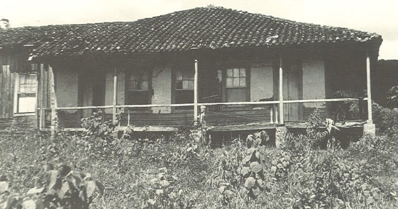 Casa visitada por Candido no interior paulista. 