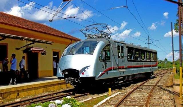 Trem da Serra na Estação em São Carlos do Pinhal. Foto: Prefeitura de Campos do Jordão.