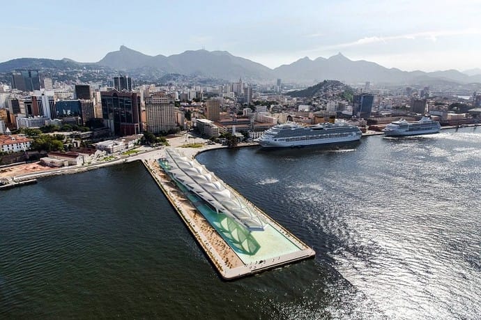A simbólica Praça Mauá, no centro do Rio de Janeiro, onde está o Museu do Amanhã. Foto: Prefeitura do Rio de Janeiro.
