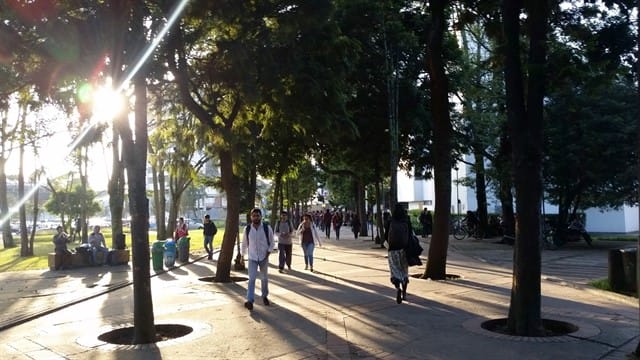 Campus da Universidade Nacional da Colômbia, em Bogotá. Foto: Bruno Ávila