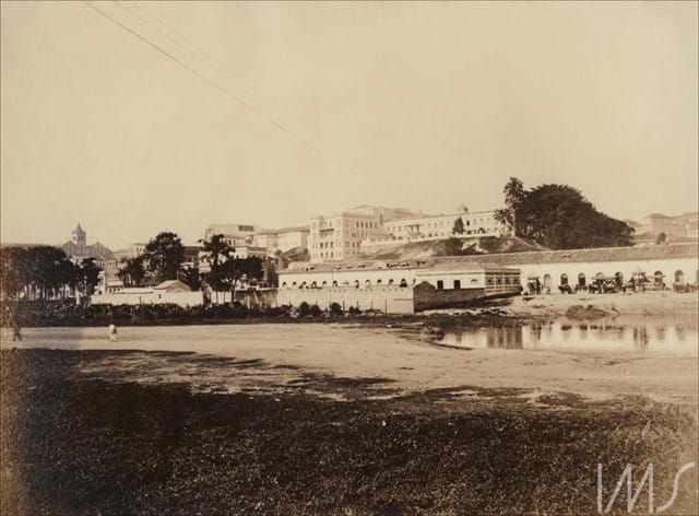 Várzea do Mercado e o Mercado Caipira. Foto: Guilherme Gaensly (década de 1890).