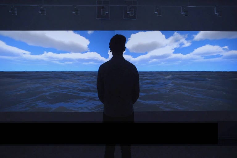 “You Are the Ocean”, instalação interativa da turca Ozge Samanci que será exibida na mostra. Foto: Divulgação.