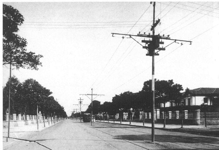 1920 - Avenida Higienópolis. Foto: Guilherme Gaensly. Acervo IMS. 