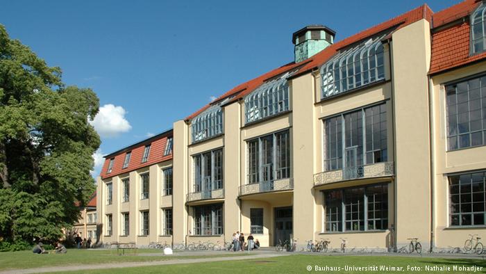 Universidade Bauhaus ocupa antiga sede da Bauhaus em Weimar. Foto: Nathalie Mohadjer.