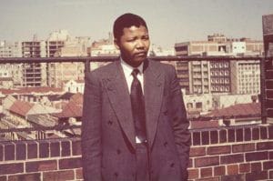 Uma das fotos de Nelson Mandela na exposição que fica até 31 de outubro no Mirante. Foto: Divulgação.