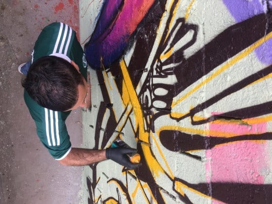 Ciclo S.A: grafite para aumentar autoestima e empoderamento. Foto: Cidade Ativa.