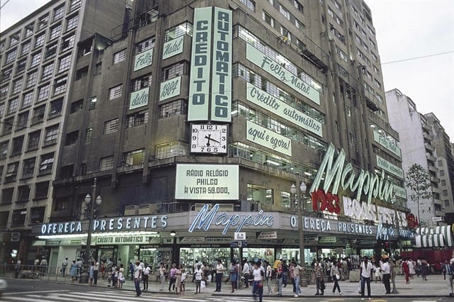 A loja Mappin da Praça Ramos de Azevedo em 1993. Foto: Divulgação