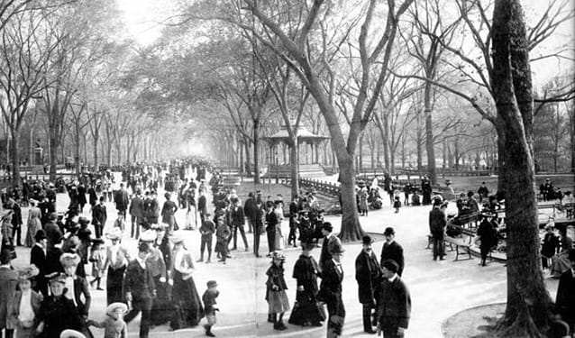 O Central Park em Nova York. Imagem de 1990 / Reprodução.