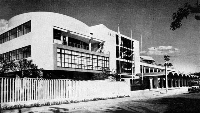 Sede do Clube Atlético Paulistano, projeto de Gregori Warchavchik em 1948. Foto: Acervo José Lira.
