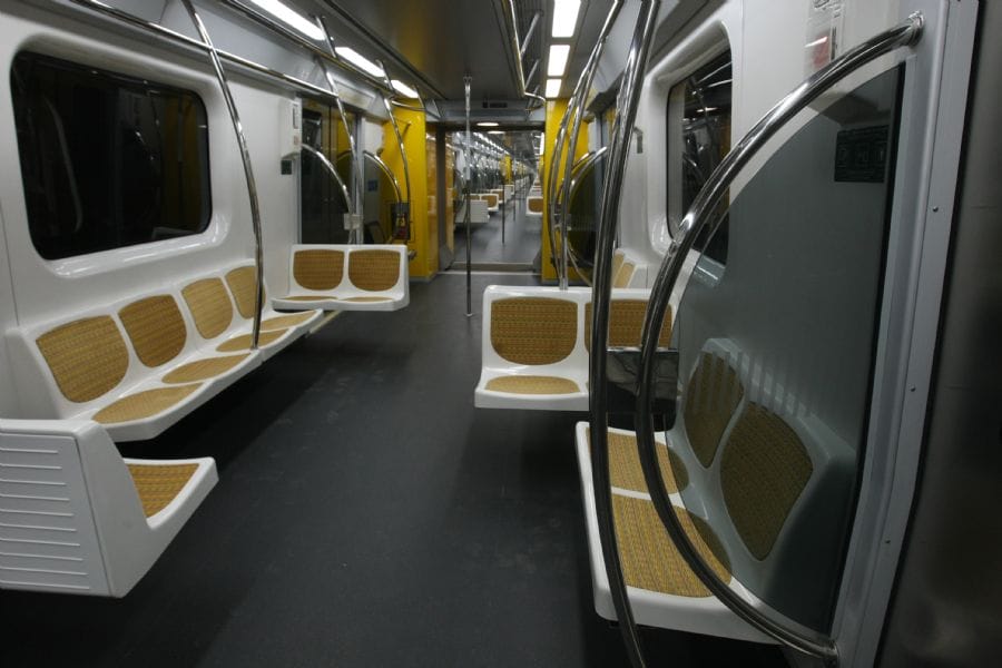 Vagão da Linha 4-Amarela do Metrô de São Paulo que ligava somente as avenidas Paulista e Faria Lima. Foto: Foto: Paulo Liebert/AE.