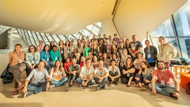 Participantes do evento do Camp Serrapilheira realizado em setembro de 2018 no Museu do Amanhã, Rio de Janeiro. Foto: Filipe Costa/ Agência Rastro.
