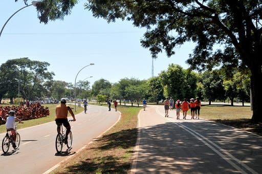 Pista de caminhada do Parque da Cidade. Foto: Governo do Distrito Federal.