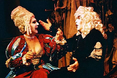 Maria Alice Vergueiro e Cacá Rosset em "O Avarento" de Molière. Foto: Teatro do Ornitorrinco.