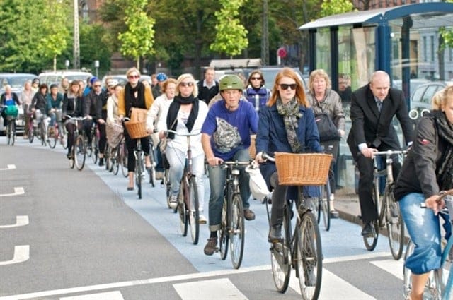 Copenhague quer ser a melhor cidade do mundo para as pessoas e se tornar a cidade mais ciclável do planeta também. Foto: Cycle.