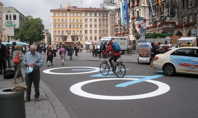 Foto: Cycling in Munich.