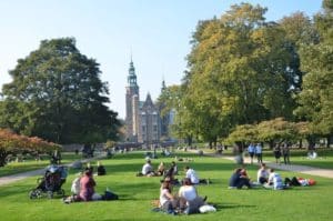 King's Garden: um retiro popular no centro de Copenhague e visitado por cerca de 2,5 milhões de pessoas por ano. Foto: Visit Denmark.