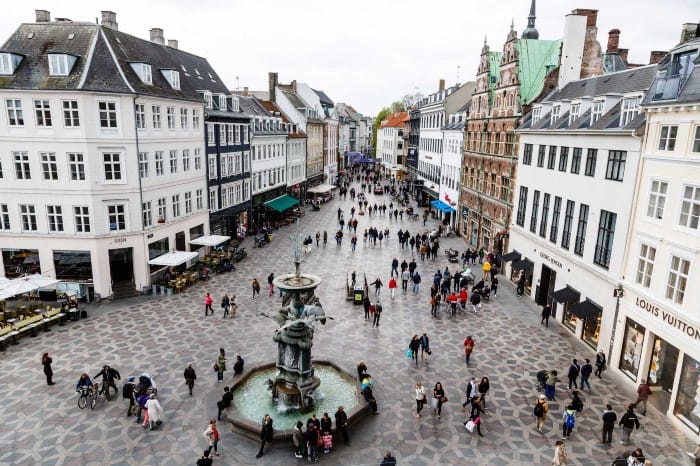 ”Strøget”: em Copenhage, a rua pedonal mais longa do mundo. Foto: Copenhagen DK.