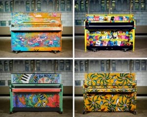 Os pianos estarão disponíveis para 15.000 estudantes da cidade de Nova York nas ‘Citizen Artist Schools'. Foto: Divulgação.