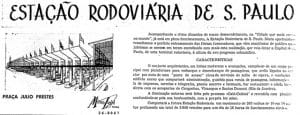Anúncio da Rodoviária de 1961.