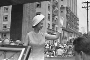 A única visita da rainha Elizabeth 2ª ao Brasil foi em 1968, em que viajou a São Paulo e participou da inauguração do Masp. Foto: Sivio Correia / Folhapress.