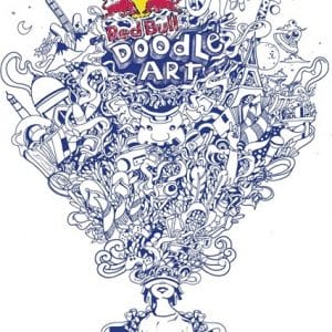 Red Bull Doodle Art - Ilustração de Shantanu Hazarika, India.