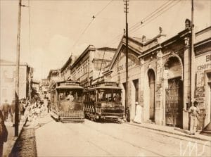Avenida São João, cerca de 1902. São Paulo, SP. Guilherme Gaensly. / Acervo IMS.